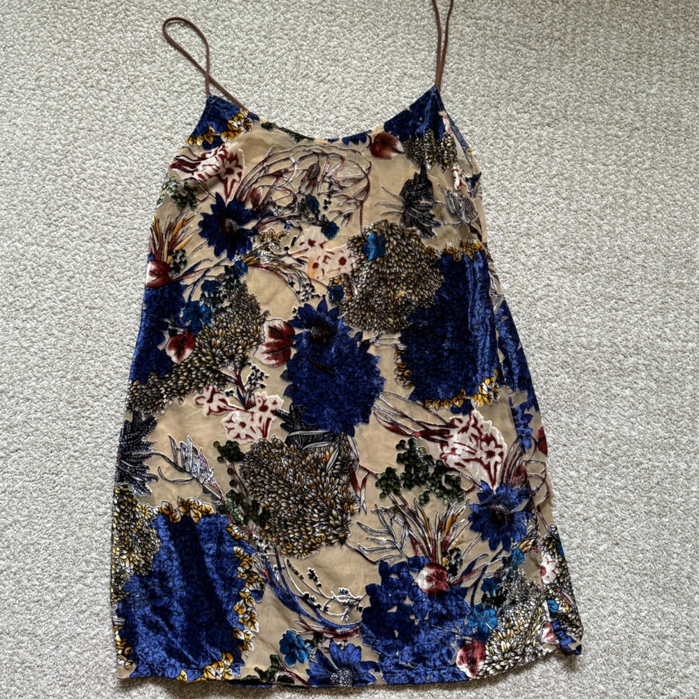 Free People Lilac Wine Velvet Slip Dress